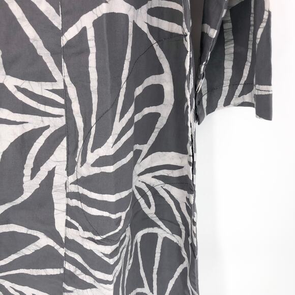 NEW Global Mamas Swing Dress Sz Large Organic Cotton Cowl Neck Canopy Fair Trade - Picture 3 of 9